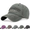Unisex ISLAND Letter Patch Washed Baseball Caps Spring and Autumn Outdoor Adjustable Casual Hats Hip Hop Hat Sunscreen Hat