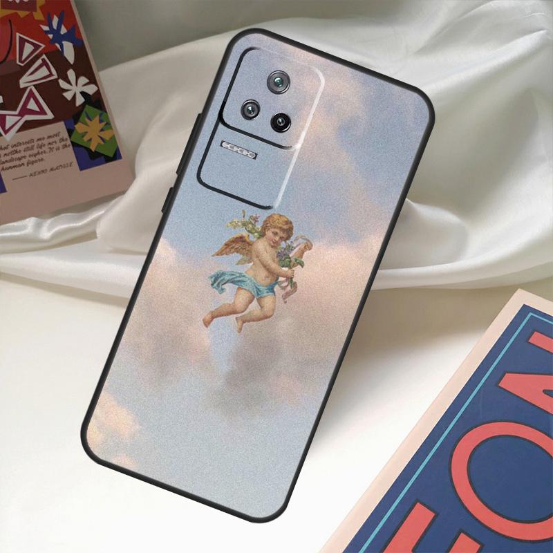 Чехол с принтом «Мультяшный ангелочек» для POCO X6 Pro X3 X5 F3 F5 M5s M6 Pro Xiaomi 14 Ultra 11T 12T 13T Pro 12 13 Lite