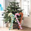 Home Party Balloons Crutch Balloons Santa Claus Walking Stick Inflatable Toys Christmas Candy Cane