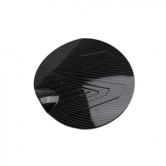 Carbon fiber style fuel tank gas door cover trim fit for Toyota Tacoma 2024+