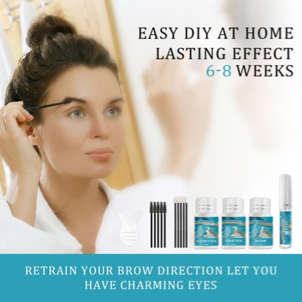 Кератин натуральный, нежный, не стимулирующий набор для бровей и ресниц, 1 коробка (10мл)