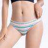 Women Briefs Low Rise Sexy Girls Underwear Sweet Big Size Color Striped High School Panties