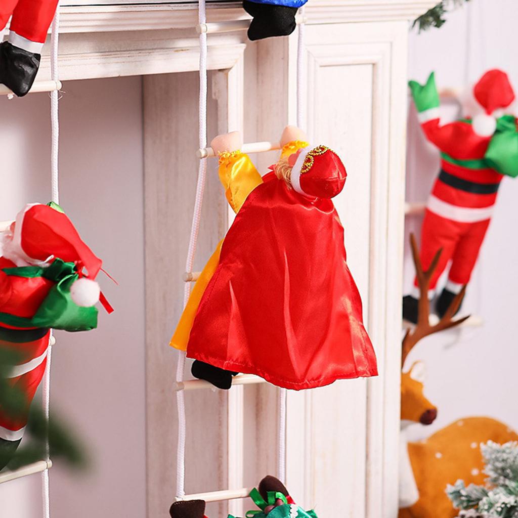 Christmas Tree Decoration Spanish Kings Climbing Ladder Hanging Ornament for Trees Door Wall Window Holiday Decorations