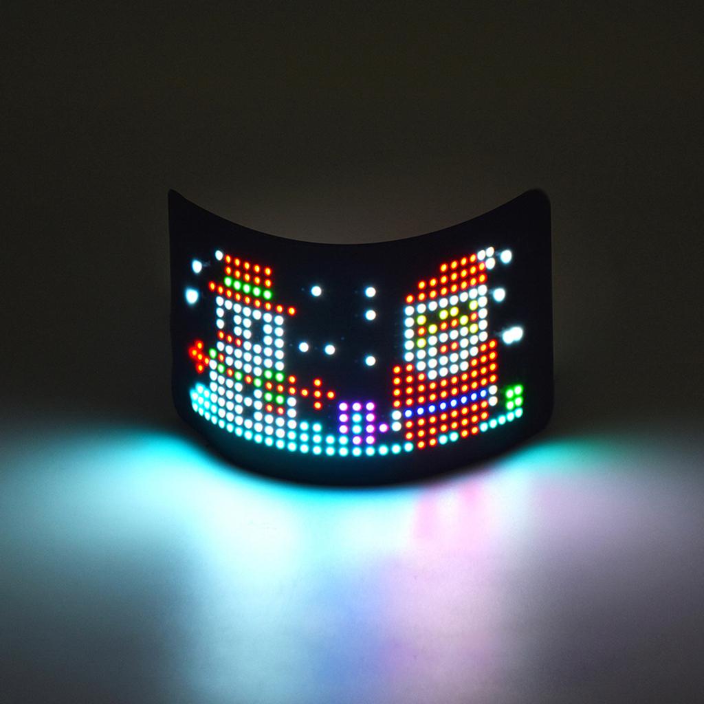 Портативная светодиодная пиксельная панель с прокруткой, рекламный экран на заднем окне автомобиля, знак выражения, подходящий для персонализированного общения