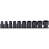 Yamashita Industrial Research Institute Impact Hex Socket Rail Set Thin Set (Ko-ken) RS14401M/10, 12.7mm Drive, Wall, 10-Piece