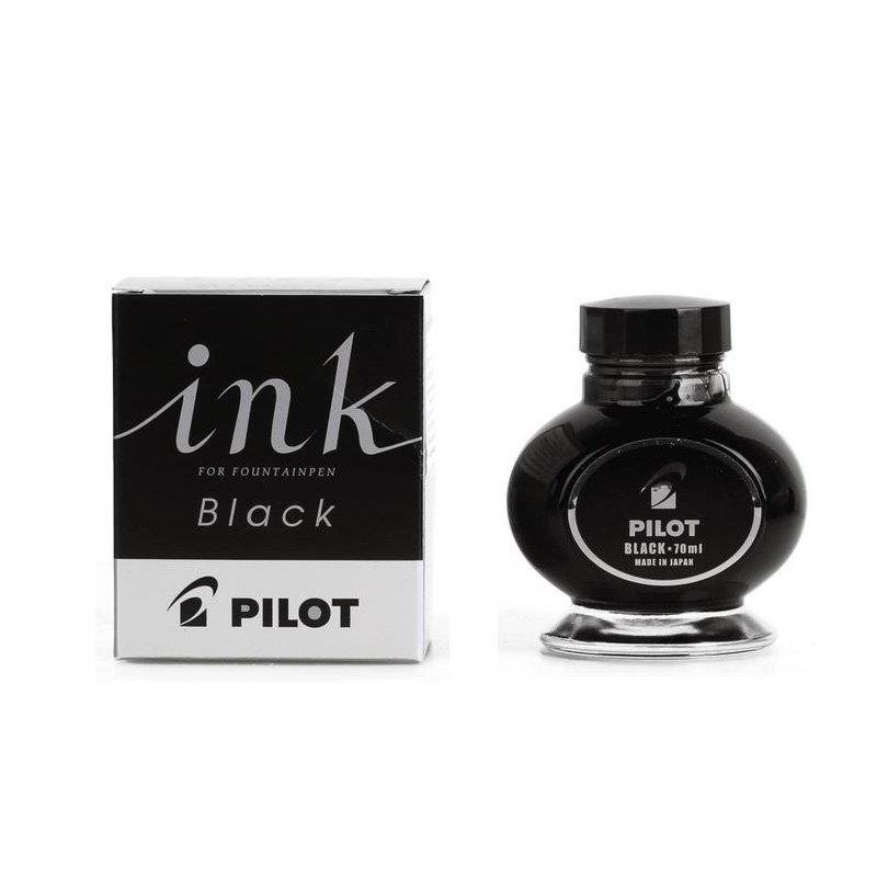 PILOT General Writing Ink for Fountain INK70B Ink, (Suitable Plunger-Type Pens), Black,