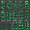 Little Sexy Cute Tattoo for Women Glowing Dark Taty Waterproof Fake Tatoo Luminous Tattoo Stickers Body Art Cartoon Tattoo