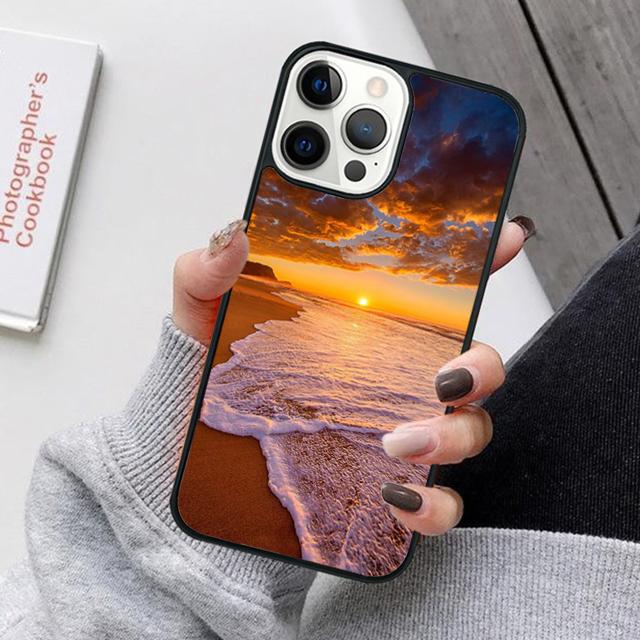 Summer Beach Sunset On Sea Mobile Phone Cases Cover For iPhone 17 Air 16 16e 15 14 12 13 11 Pro MAX apple Plus Coque