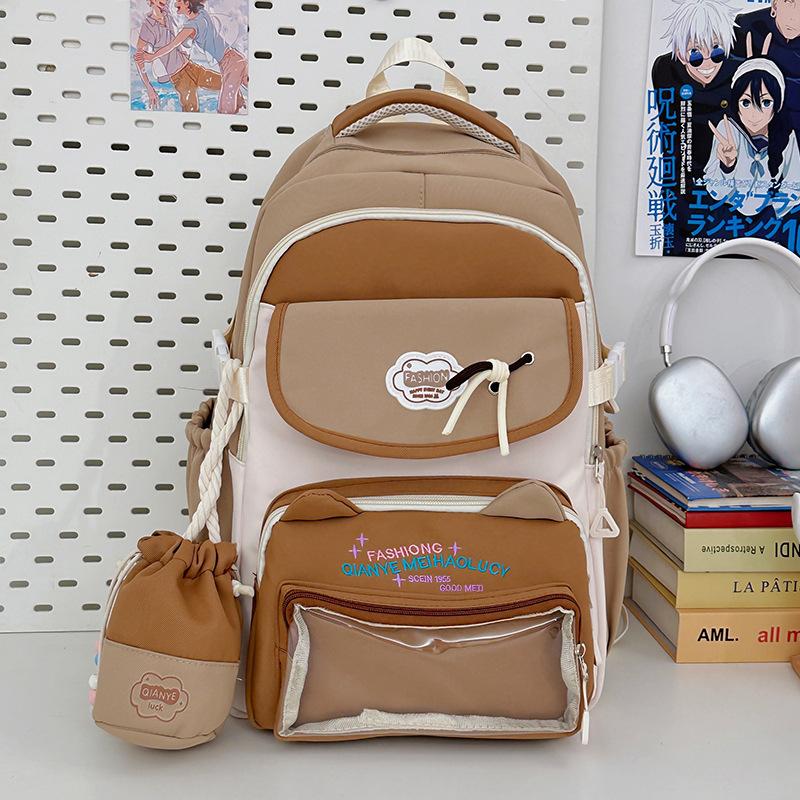 Милый колледж Гаоянь, маленький стиль, свежая и прозрачная сумка-боли, школьный рюкзак большой вместимости для старшеклассника, рюкзак для старшеклассника