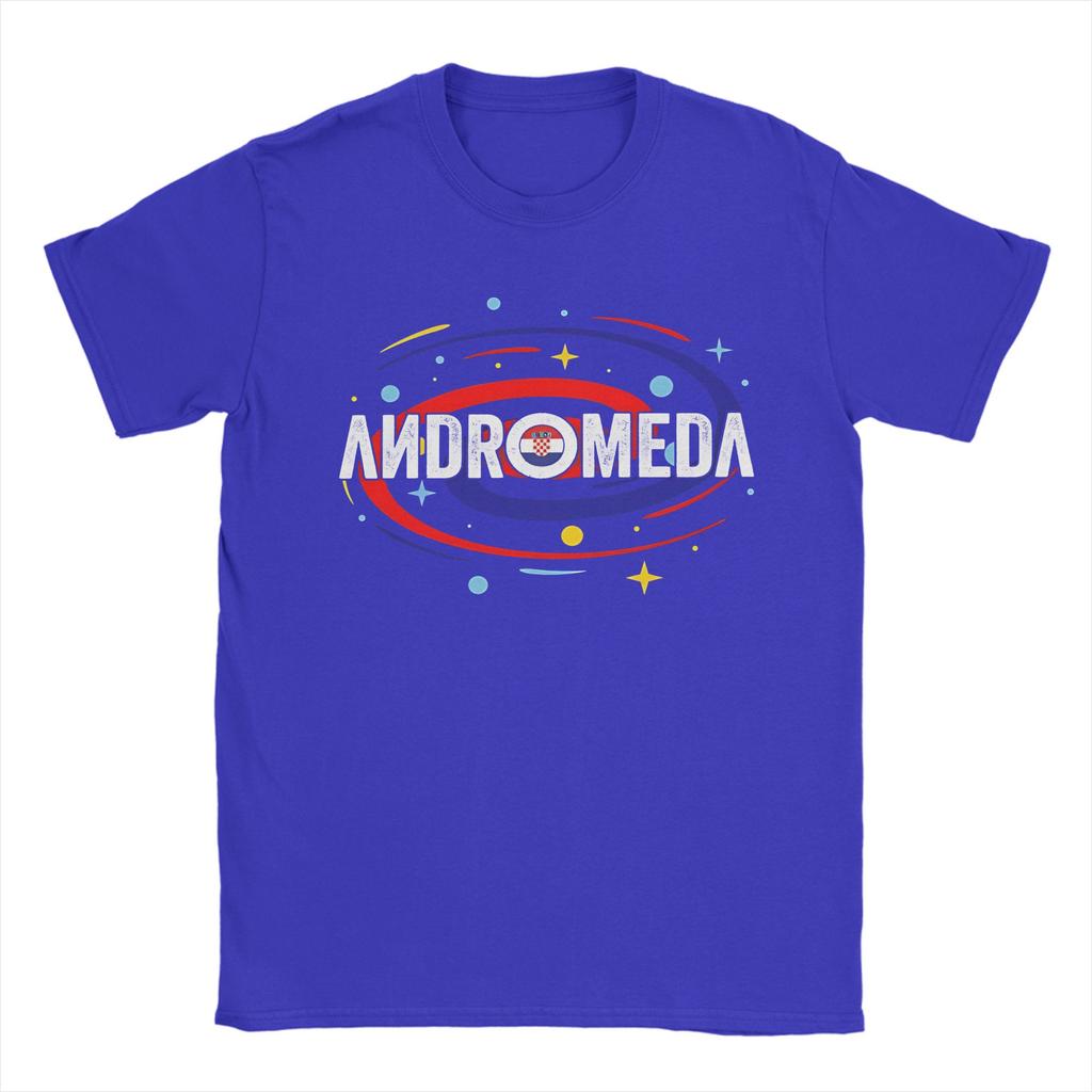 Vintage Andromeda TShirt Unisex Crew Neck 100 Cotton T Shirts Lelek Eurovisions 2026 Short Sleeve Tee Shirt Plus Size Clothes