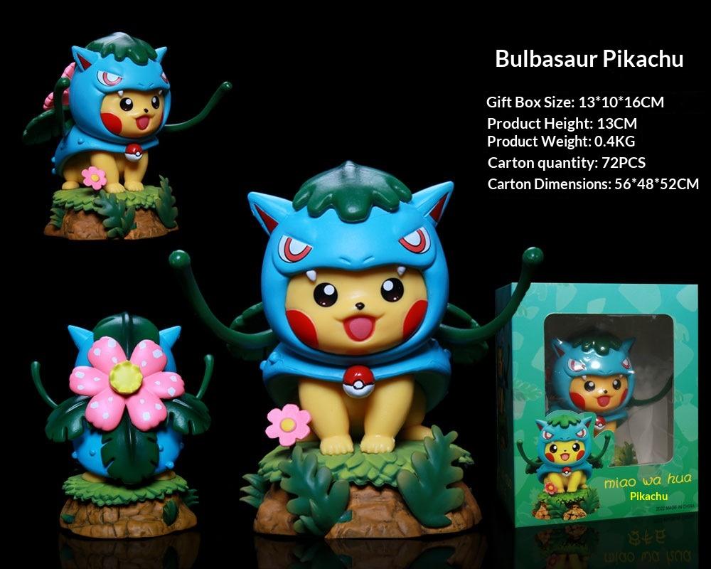 Pokemon Pikachu Cosplay Tyranitar Figure 13CM Resin Collectible Model Desktop Decoration For Anime Fans Pokemon Collectors