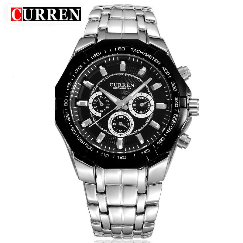 CURREN Top Brand Luxury Watch CURREN Casual Military Quartz Sports Wristwatch Full Steel Waterproof Men's Clock Relogio Masculino