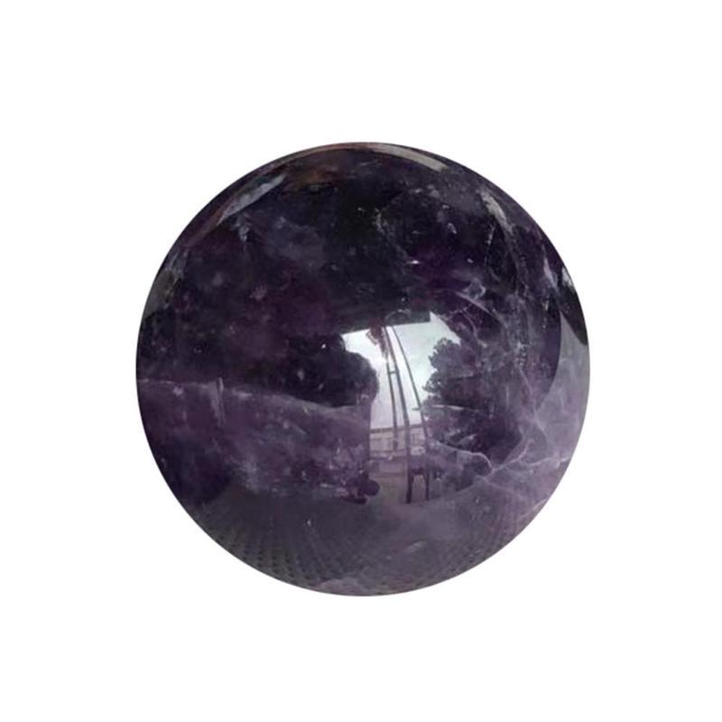 1pcs 2-2.5cm Natural Amethyst Quartz Stone Sphere Crystal Ball Fluorite D6W0