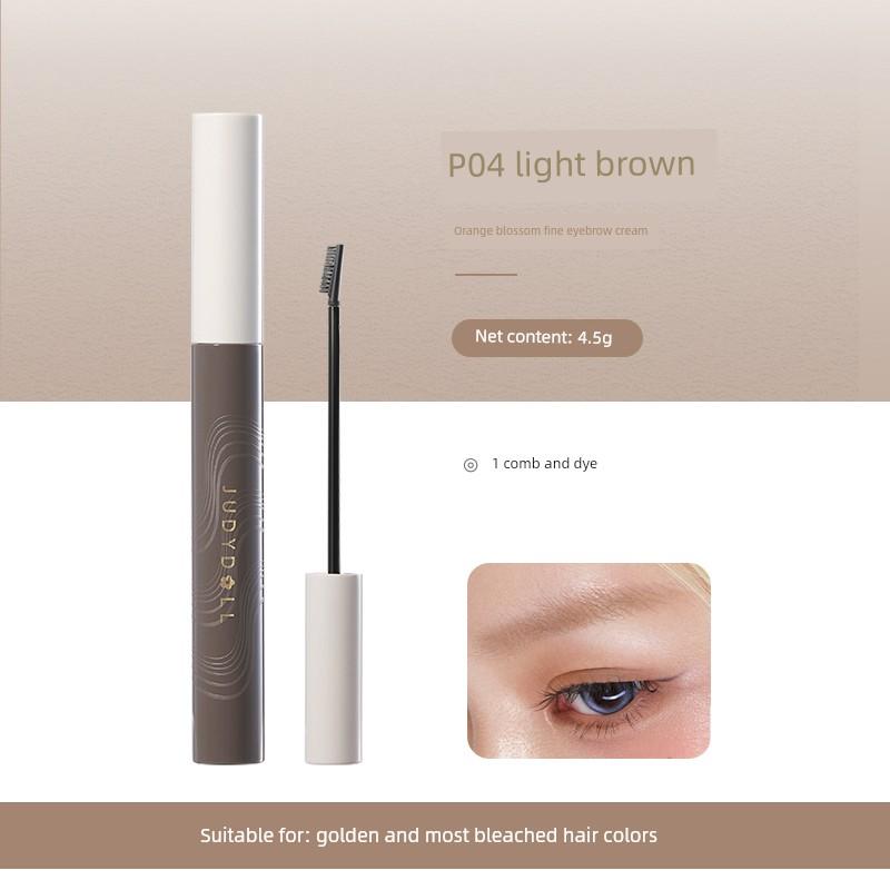 Judydoll Orange Eyebrow Dye Cream Is Not Easy to Fade, Natural Wild Eyebrow Pencil, Korean Style Light Gray Brown