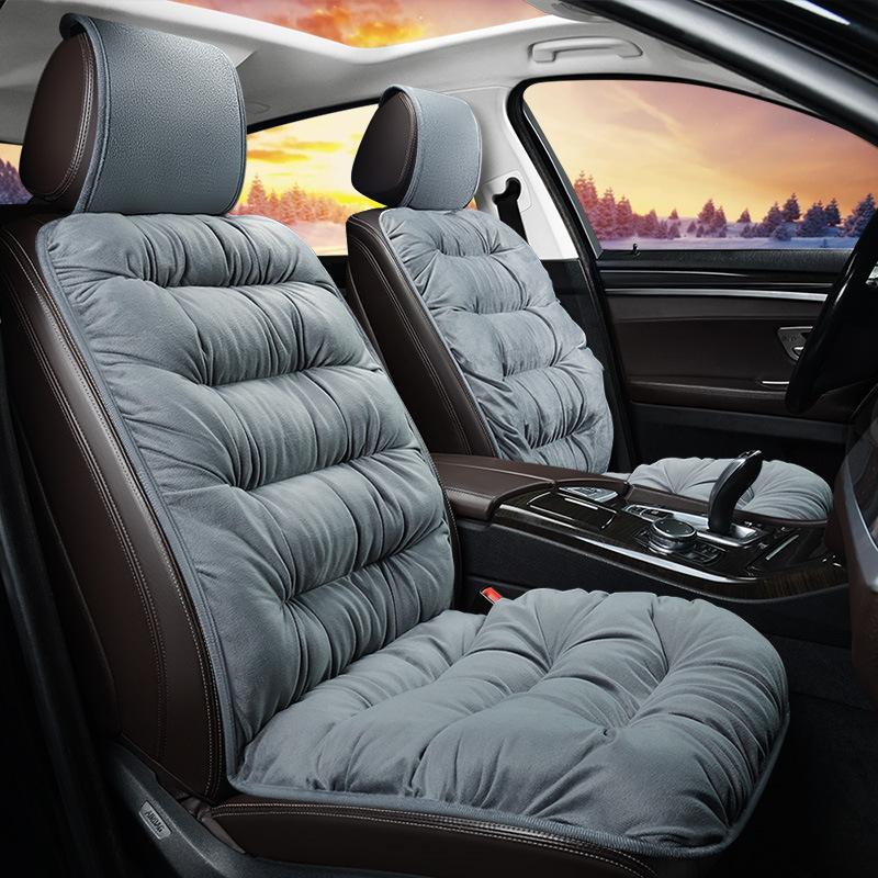 Winter Thickened Down Car Cushion Single Warm Plush One-piece Universal Seat Cushion