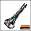 USB Rechargeable Long-Range LED Flashlight with Power Display