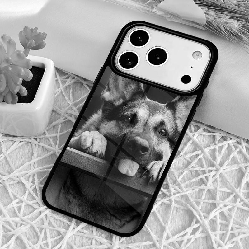 german shepherd dog Soft Silicone Phone Case for iPhone 17 Air 16 15 11 12 14 13 Pro Max Shockproof Cover