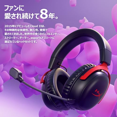 Игровая гарнитура HyperX Cloud III с DTS Headphone:X Spatial Audio, 53-мм динамики и комфорт Cloud II, Черный, Совместим с ПК, PS5, PS4, Xbox Seri