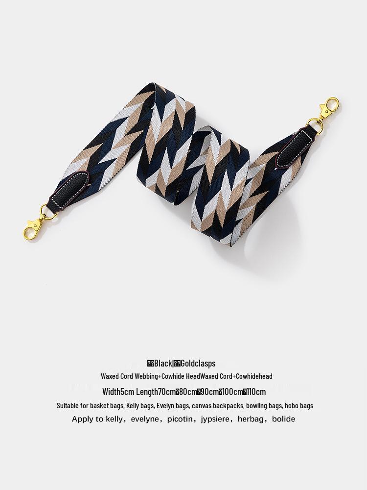 Wide Shoulder Strap for Diamond Lattice Kelly and Evelyn Bags - European & American Style