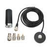 Car Radio Antenna 136 To 174Mhz 400 To 480Mhz Dual Band Antenna Black M Male Feeder Interface