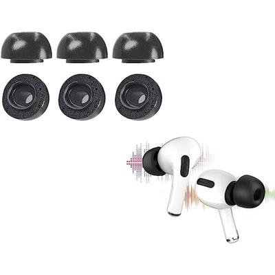 3 пары насадок из пены с эффектом памяти для Airpods Pro и Airpods Pro 2-го поколения, аксессуары для наушников, сменные насадки для ушей (С, М, Л)