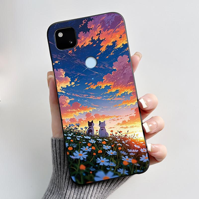 Чехол для телефона Google Pixel 4a 4G / 4a 5G, Ультратонкий, Тонкий, Эстетичный, Роскошный, Милый, Крутой, Для Мальчиков, Девочек, Мягкий Силикон, Матовый Чехол