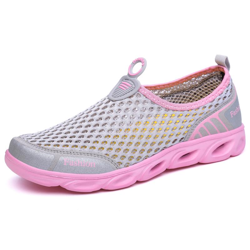 Unisex Footwear Lightweight Hollow Out Casual Sport Shoes In Mesh Water Shoes