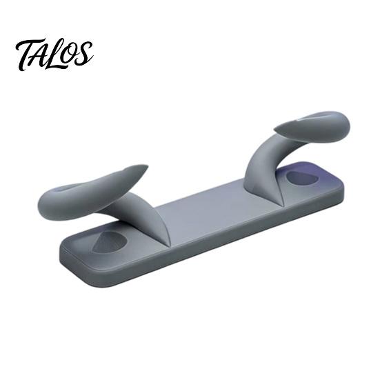 Talos 3D-печатная наклонная подставка с ручкой-рожком, Универсальный держатель для контроллеров с противоскользящим основанием, Креативная стойка для игровых контроллеров PS5 Xbox PC,