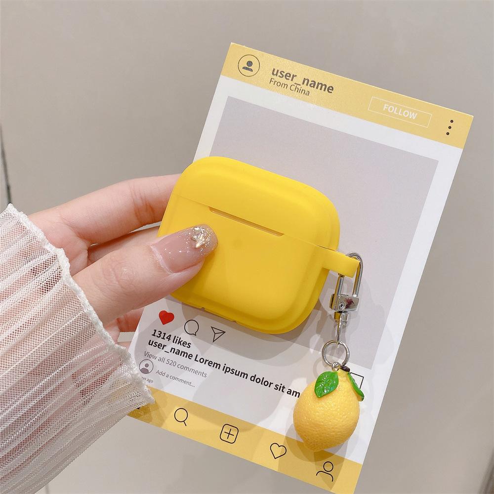 Ins simple lemon for AirPods pro1 generation protective case 1 generation pro1 generation apple bluetooth headset soft case