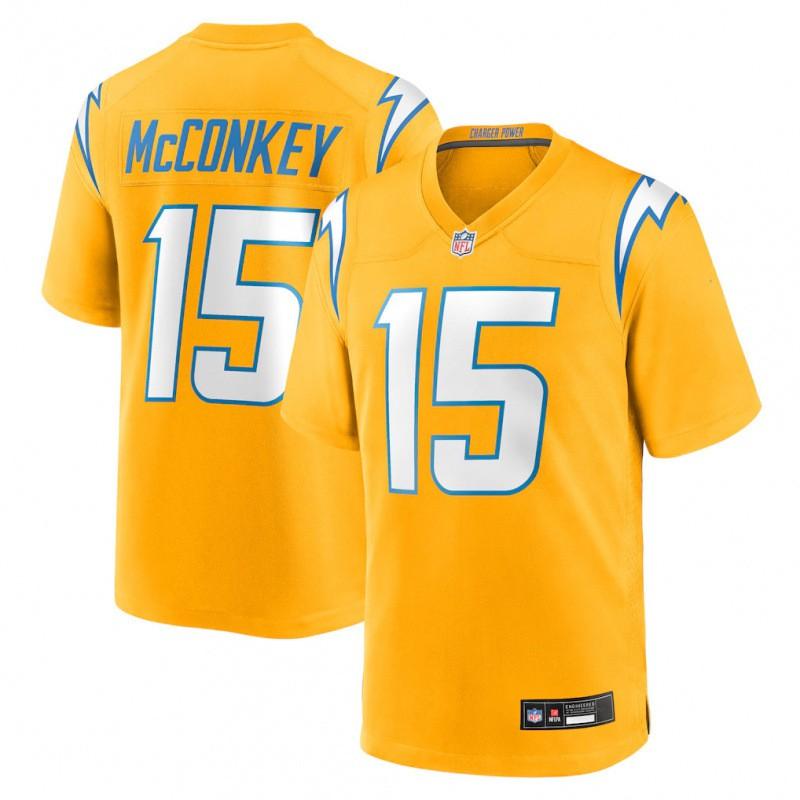 Los Angeles Chargers 15 Ladd McConkey Football Jersey Mens Sports Game Uniform