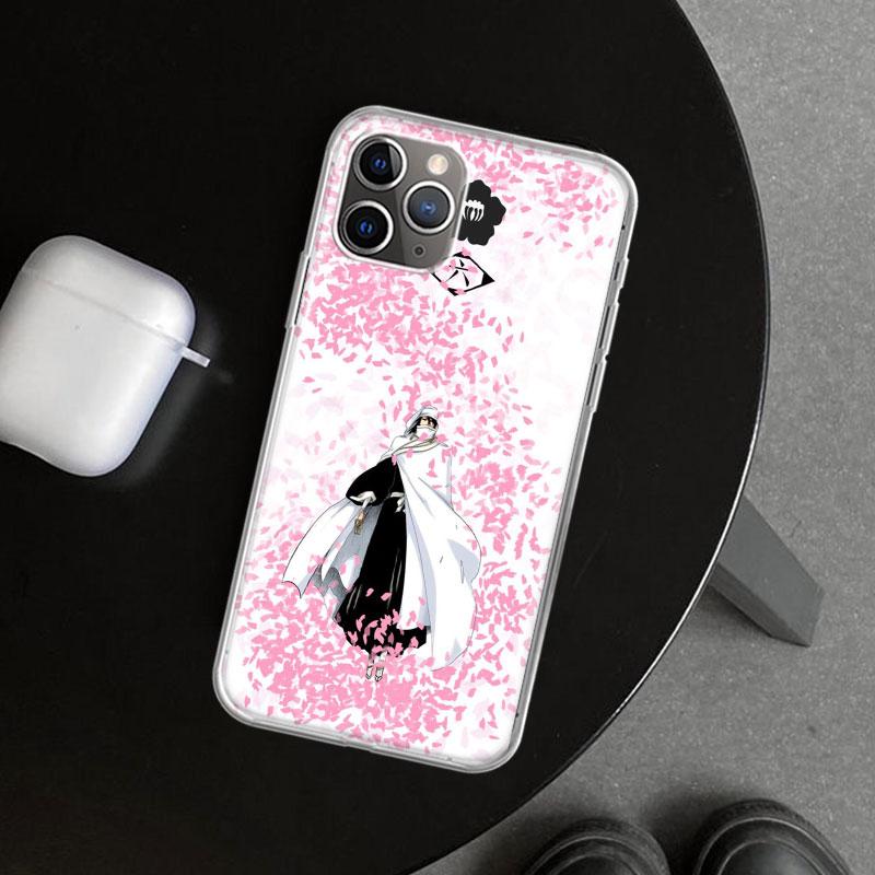 Чехол для телефона Bleach Кучики Бьякуя для iPhone 11 12 13 Mini 14 15 Plus 16 Pro Max 17 Air 7 8 + SE Художественный Индивидуальный Fundas 11