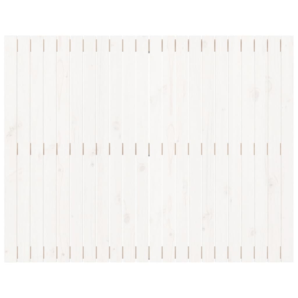 Vidaxl Wezgłowie Łóżka, Białe, 140X3X110 Cm, Lite Drewno Sosnowe