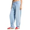 adidas Джинсы Originals Женские Джинсовые Индиго Умеренные Штаны-Полумесяц