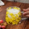 Кружка для молока Кружка с двойными стенками Чашка для кофе и чая Прозрачная стеклянная кружка Стеклянная кружка для сока с сушеными цветами Ресторан