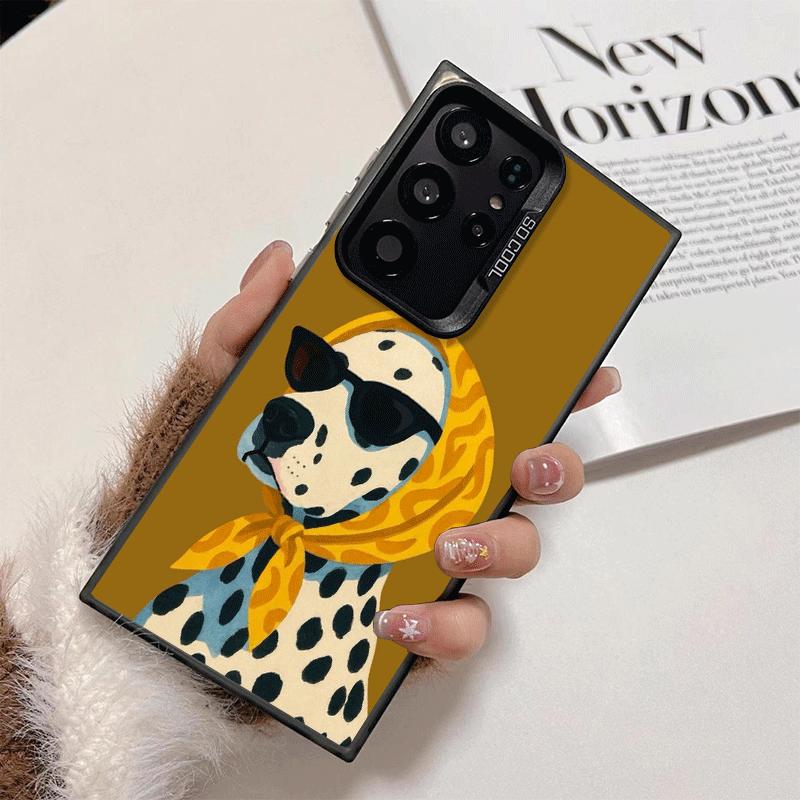Dalmatian Cute Dog Soft Phone Case for Samsung Galaxy S24 S25 FE S26 Edge S23 Ultra S22 Plus S21 + Shockproof Cover Back Shell
