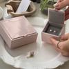 Флип-шкатулка для хранения ювелирных изделий для ожерелий, колец, сережек, утолщенный картон, матовый Ins, высококачественный легкий роскошный футляр для упаковки ювелирных изделий