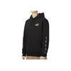 Puma Logo Print Drawstring Hoodie Long Sleeve Sweatshirt Men Tops Black 674352-01
