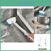 Bristle Hard Bathroom Floor Brush With Foldable Long Handle For Tile Cleaning
