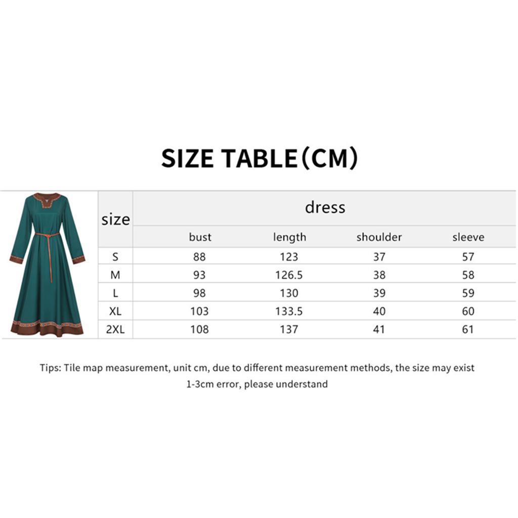 Women's Medieval Viking Dress Renaissance Peasant Linen Underdress Vintage Medieval Renaissance Dress