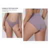 Women Panties Solid Color Elastic Mid Waist Seamless Thin Thread Soft Anti Septic Breathable Intimate Clothes Lady Underwear Briefs