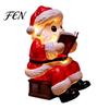 Small Night Lights Santa Claus Light, Resin Christmas Tabletop Ornament with Table Warm LED Lighting, Holiday Bedroom Bedside Decoration Desktop
