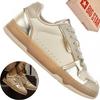Big Star OO274511 Women's Shoes Beige Sneakers Gold Details Sports