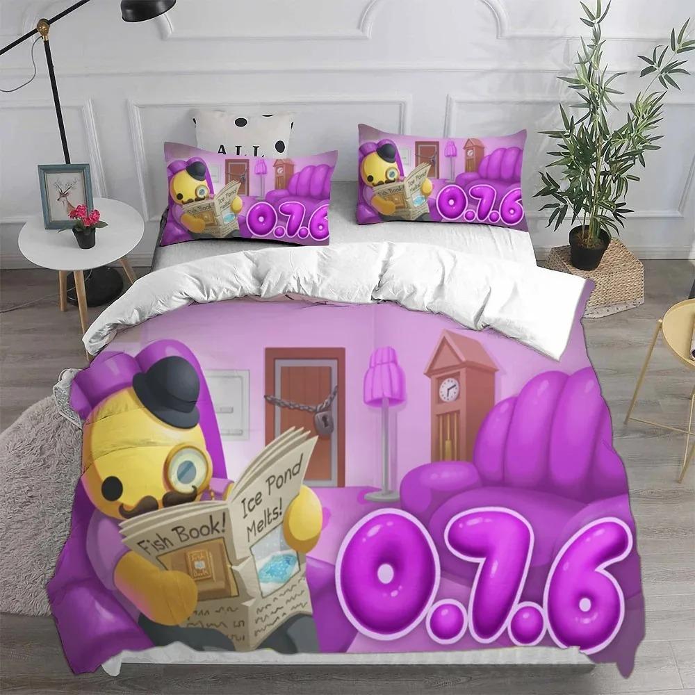 3D Print Wobbly & Life Single Twin Full Queen King Size Quilt Anime Bed Cover Pillow Case 2 3 Pieces Duvet Cover Bedding Sets