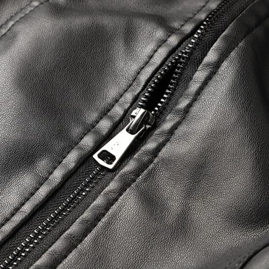 Женская однотонная приталенная куртка из искусственной кожи с воротником-стойкой и длинными рукавами, карманами на молнии, байкерское пальто, тонкая стильная верхняя одежда