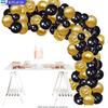 Decoration Kit - 66PCS - Birthday - Black - Gold - White
