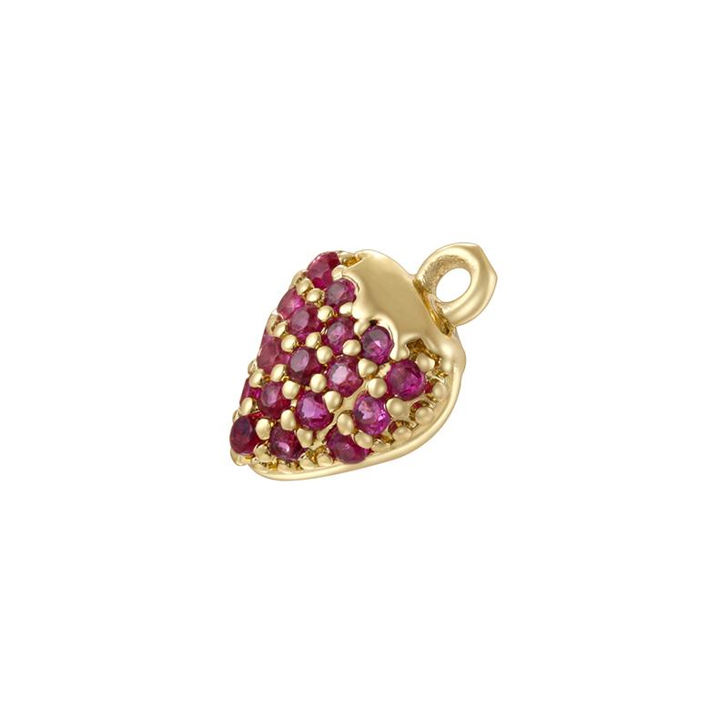 Insect/Fruit-Inspired Zirconia Charms Pendant for DIY Handmade Jewelry Accessories and Women's Jewelry Making Materials:VD1888