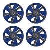 4 шт./компл. 15-дюймовые автомобильные колпаки для колес, колпачки для ступиц, пластиковые колпачки, подходят для дисков из алюминиевого сплава