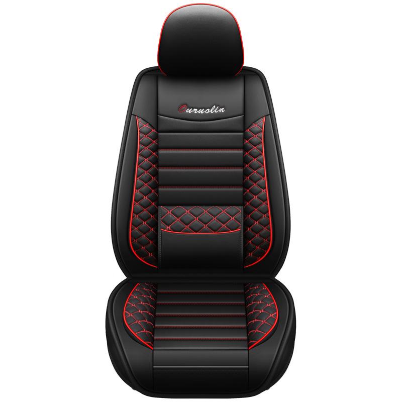 2022 All-Season Full Leather Car Seat Cushion with Fixed Waist Design