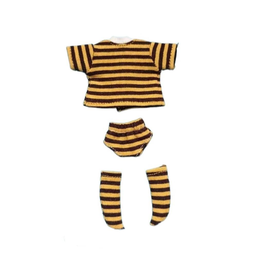Shorts Socks Doll Underwear T-shirt OB11 Striped Tops DIY Toy Ob11 Doll Clothes  Boy Girl Gift