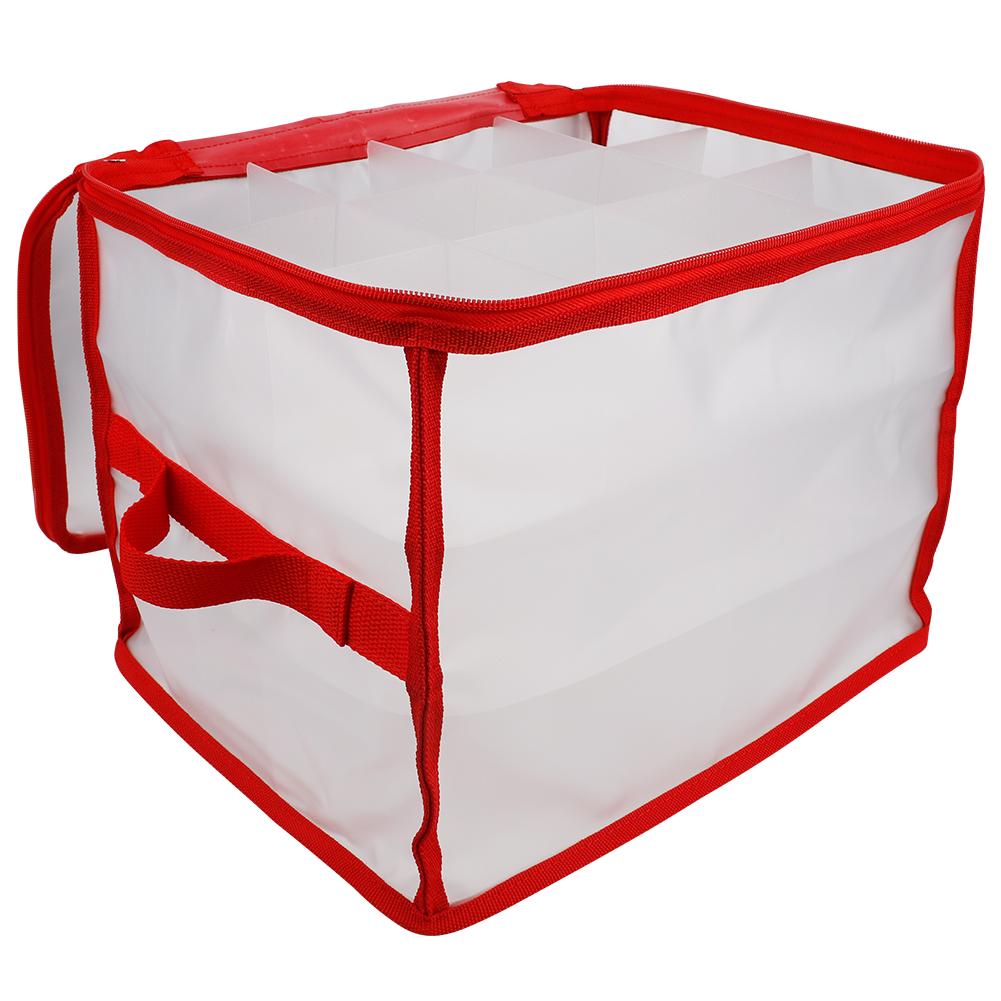 Transparent Christmas Storage Bag Convenient Collapsible Empty Storage Box for Christmas Light